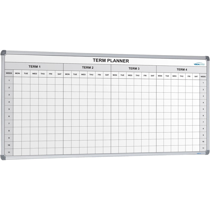 School Planner Magnetic Whiteboard - 4 Term