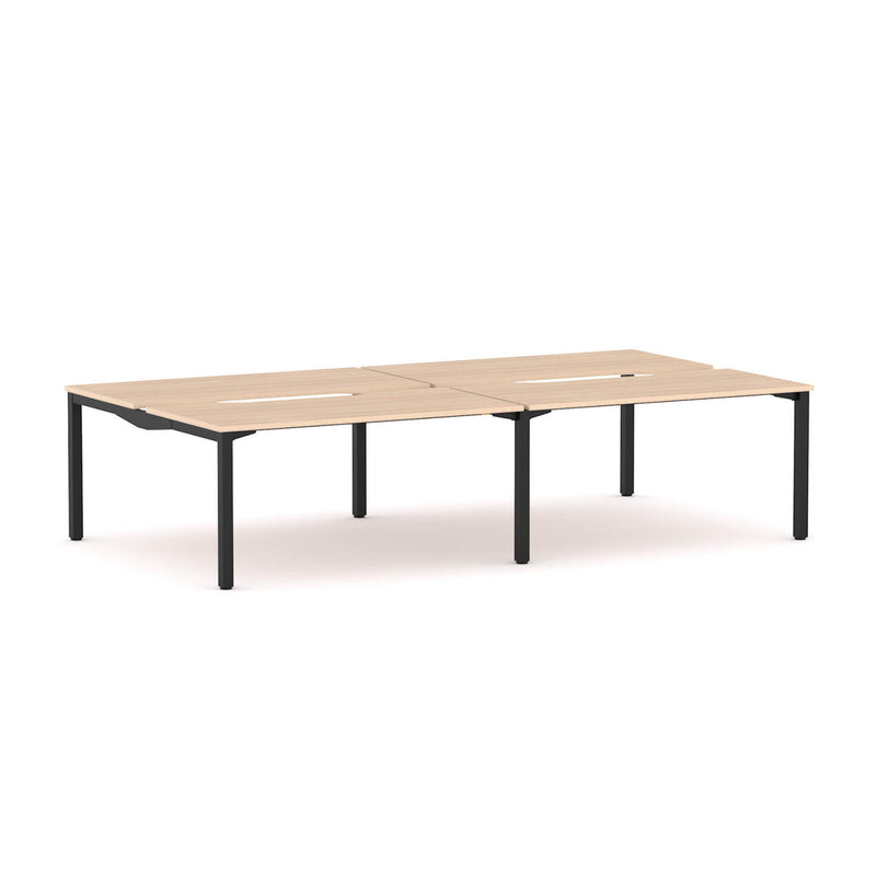 Axis Stretch 4-Person Double-sided Desk Workstation