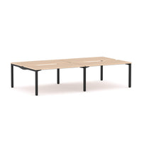 Axis Stretch 4-Person Double-sided Desk Workstation