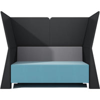 Simple 2 Seater Lounge with Corner Screens