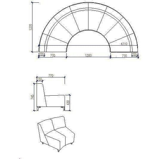 Simple Semicircle Lounge