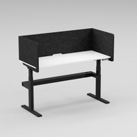 Dynamo Plus + Electric Height Adjustable Single Sided Workstation with Surround Linear Screen