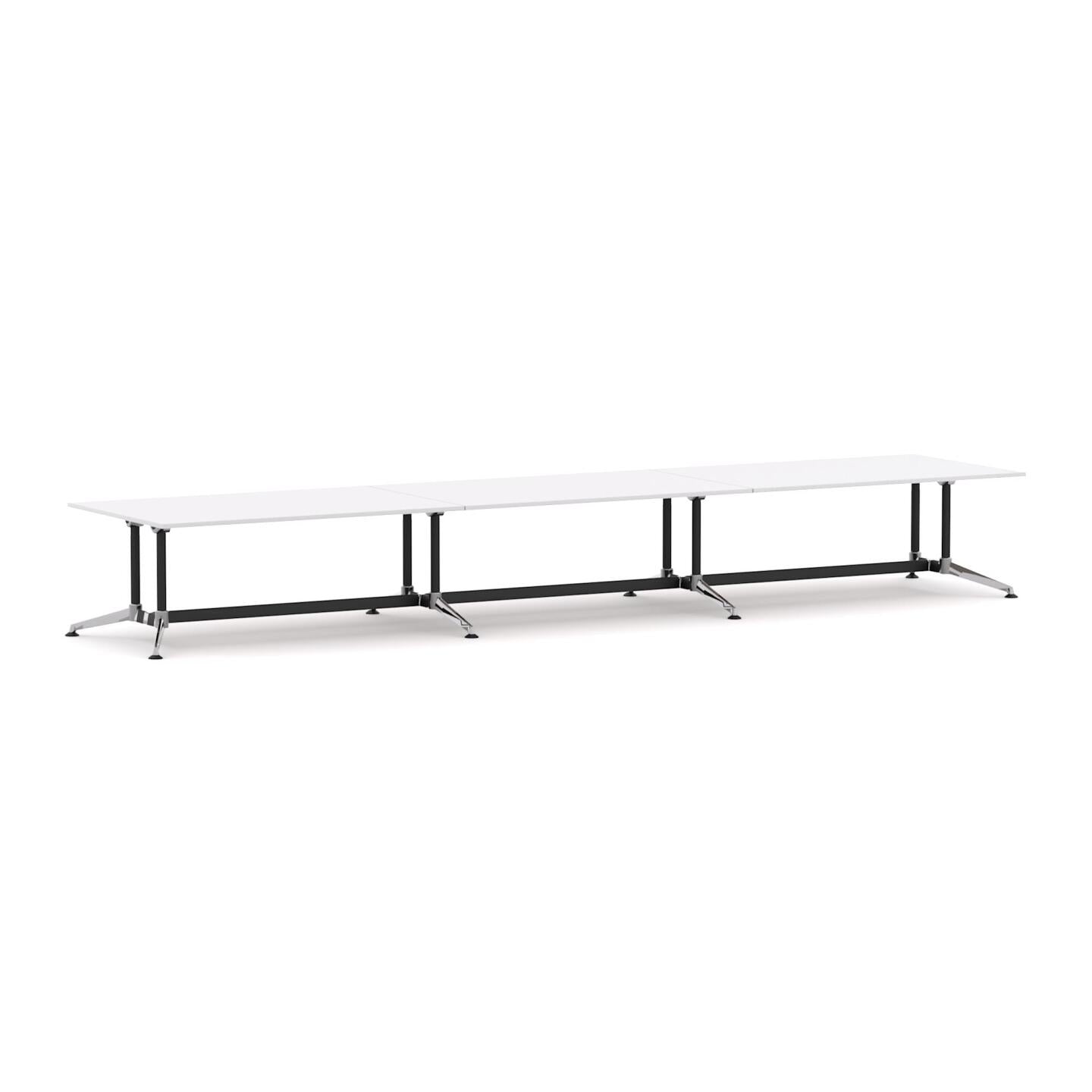 Modulus Boardroom Table Triple Span, Twin Post