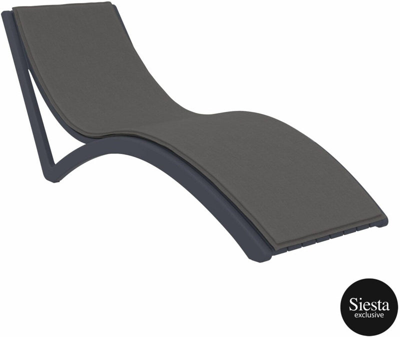 Slim Sunlounger with Cushion