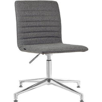 Smoke Aluminium 4 Star Base Breakout Chair