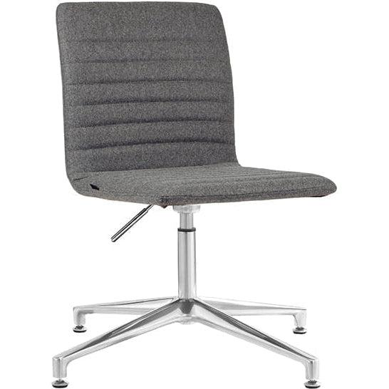 Smoke Aluminium 4 Star Base Breakout Chair