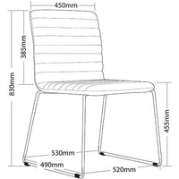 Smoke Chrome Sled Base Breakout Chair