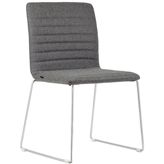 Smoke Chrome Sled Base Breakout Chair