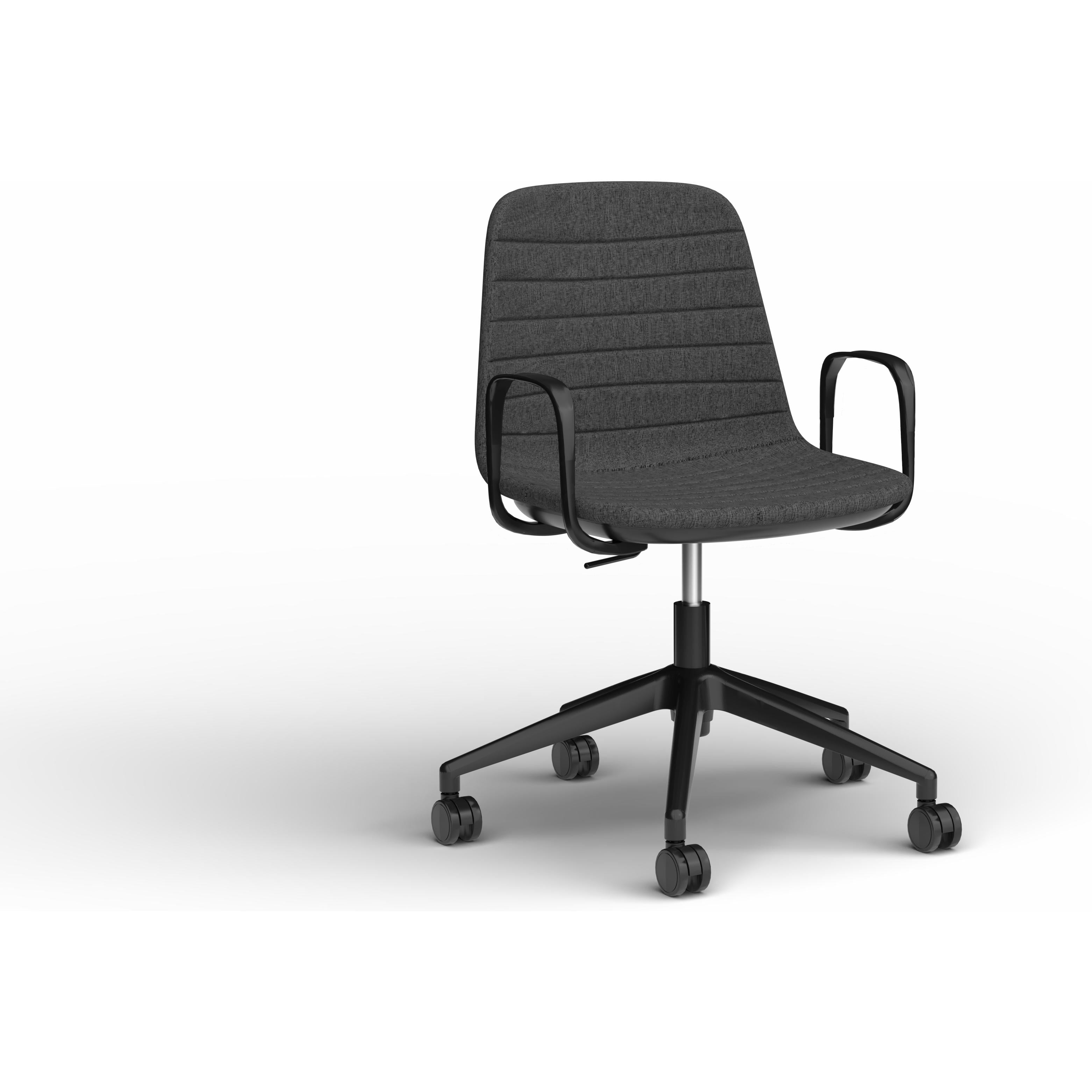 Sofia Chair with Gas Lift Castor Base and Arms