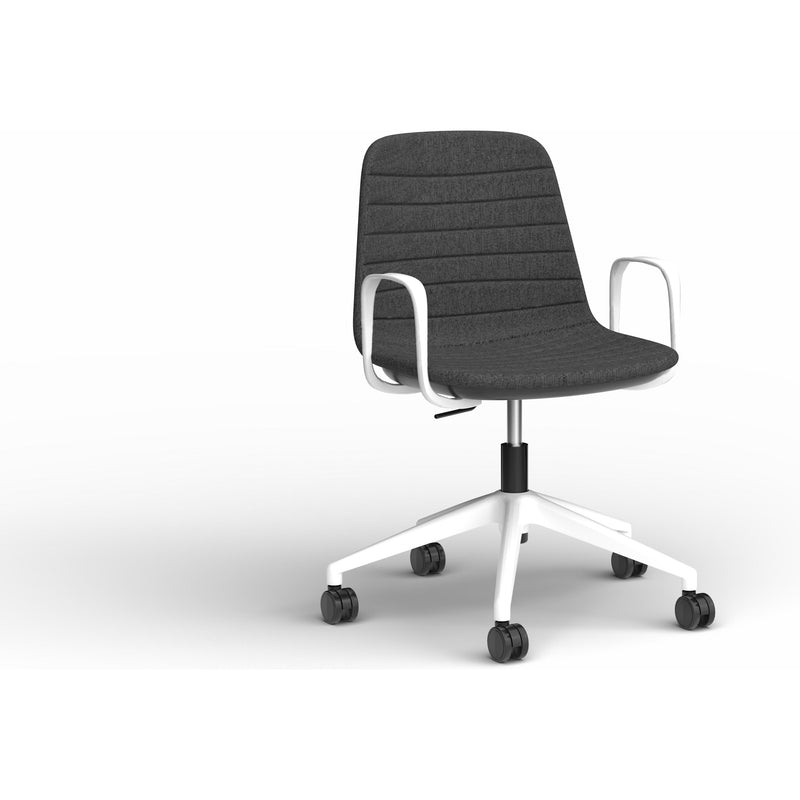 Sofia Chair with Gas Lift (with Tilt) Castor Base and Arms