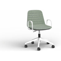Sofia Chair with Gas Lift Castor Base and Arms