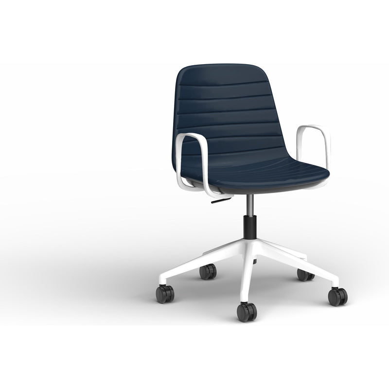 Sofia Chair with Gas Lift (with Tilt) Castor Base and Arms