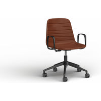 Sofia Chair with Gas Lift (with Tilt) Castor Base and Arms