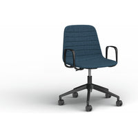 Sofia Chair with Gas Lift (with Tilt) Castor Base and Arms