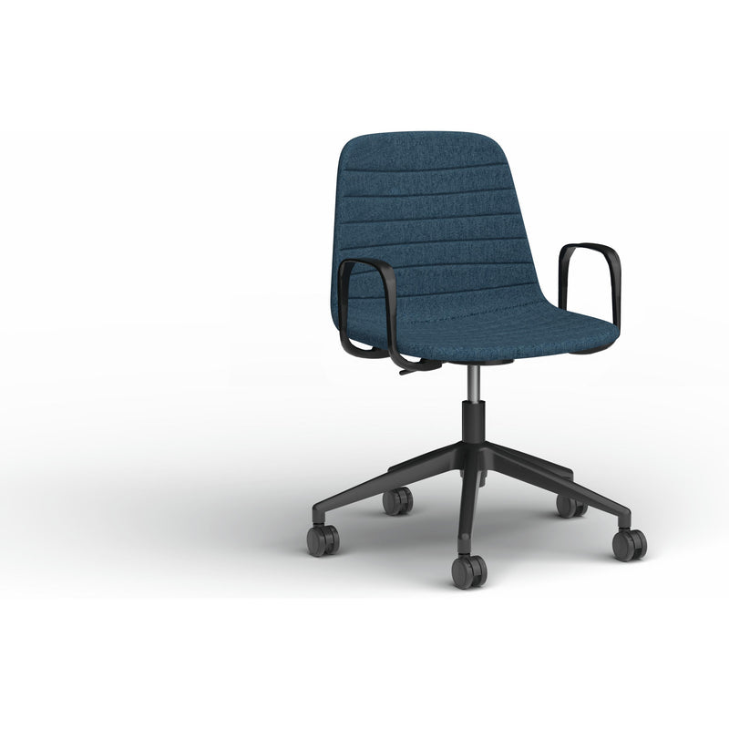Sofia Chair with Gas Lift (with Tilt) Castor Base and Arms