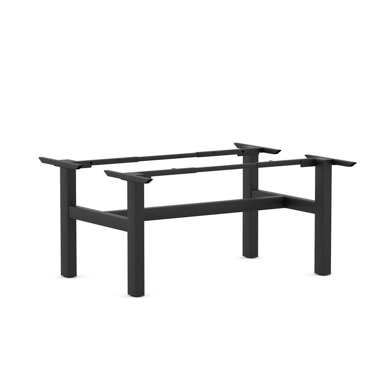 Agile Fixed Rectangle 2-Person Double-sided Desk Workstation - Frame Only