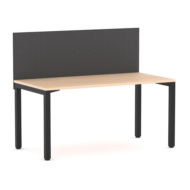 Axis 1 User Single Desk, 50x50mm Square Leg Design. Includes: Edge25 Screen
