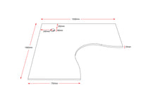 Corner Workstation Table Top