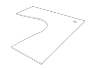 Corner Workstation Table Top