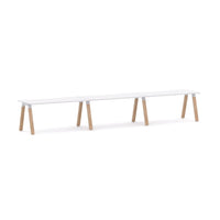 Plantation 3-Person Single-sided Desk Workstation