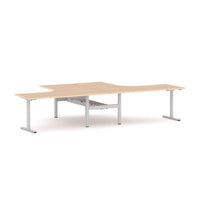 Agile Fixed Round 2-Person 90° Workstation