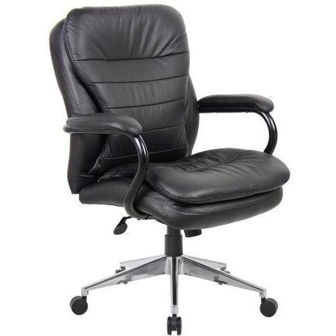 Titan Heavy Duty Office Chairs, Genuine Real Leather 200kg Weight Rating Seating Large Person