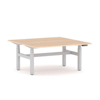 AgileMotion+ 3C/2M Electric Rectangle 2-Person Double-sided Desk Workstation