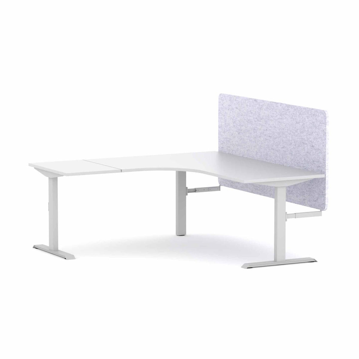 Klass Fixed 90Deg Workstation With AcoustiQ Screen