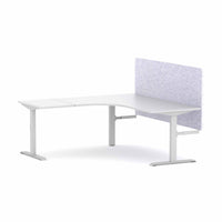 Klass Fixed 90Deg Workstation With AcoustiQ Screen