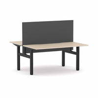 Klass Fixed 2-Person Double-sided Desk Workstation with Edge25 Screen