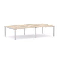 Axis Stretch 4-Person Double-sided Desk Workstation