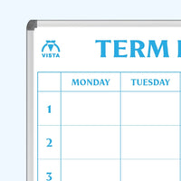Vista Printed Magnetic Whiteboard Planner 1 Term
