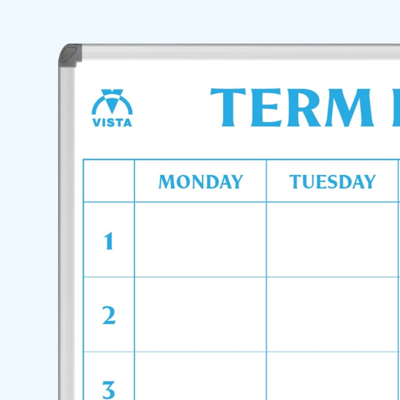 Vista Printed Magnetic Whiteboard Planner 1 Term