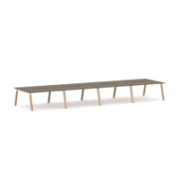 Plantation 8-Person Double-sided Desk Workstation