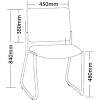 Vera Heavy Duty Metal Sled Leg Hospitality Chair