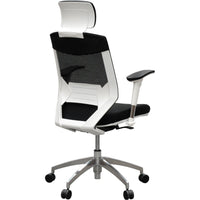 Vogue Mesh Back Chair - White Frame/Aluminium Base