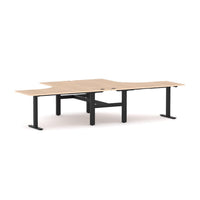 Agile Fixed Rectangle 2-Person 90° Workstation