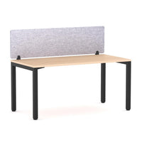 Axis 1 User Single Desk, 50x50mm Square Leg Design. Includes: AcoustiQ Screen