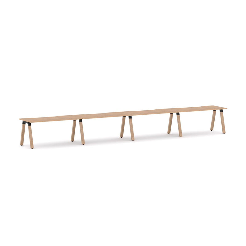 Plantation 4-Person Single-sided Desk Workstation