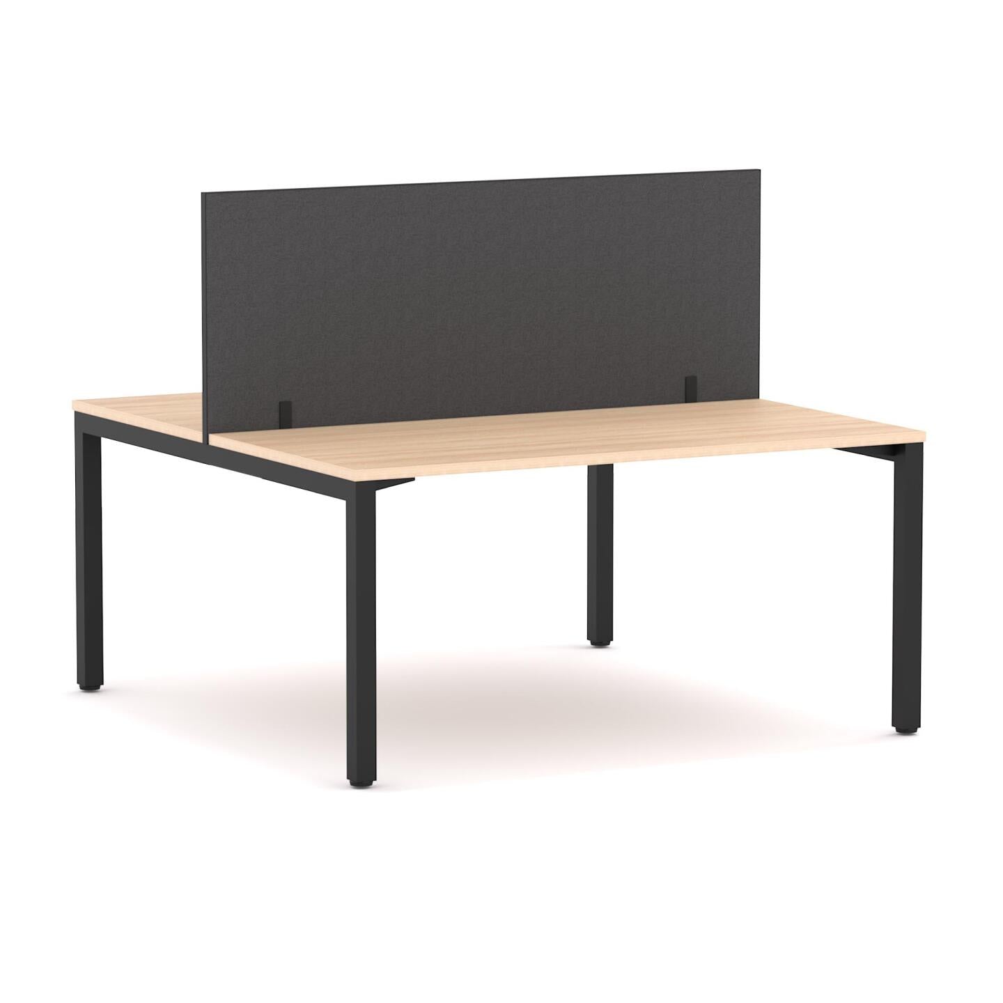 Axis 2 User Double-Sided Desks, 50x50mm Square Leg Design. Includes: Edge25 Screen