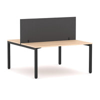 Axis 2 User Double-Sided Desks, 50x50mm Square Leg Design. Includes: Edge25 Screen