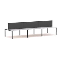 Axis 6 User Double-Sided Desks, 50x50mm Square Leg Design. Includes: Edge25 Screens