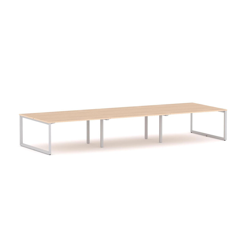 Anvil 6-Person Double-sided Desk Workstation