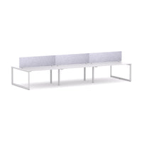 Anvil 6-Person Double-sided Desk Workstation Includes: AcoustiQ Screen