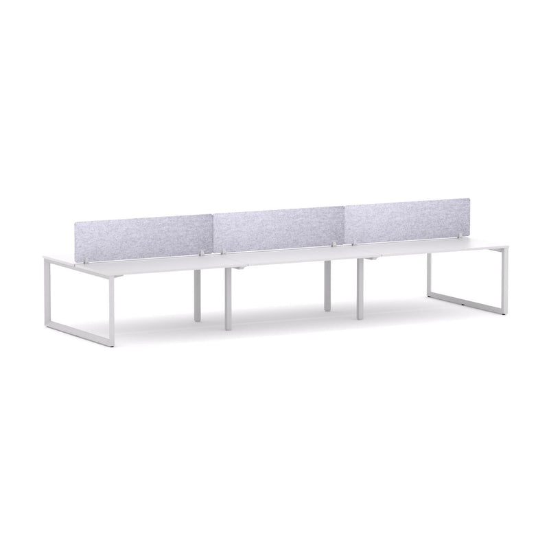 Anvil 6-Person Double-sided Desk Workstation Includes: AcoustiQ Screen