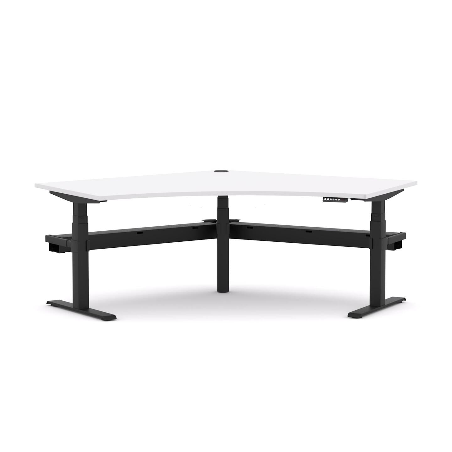 AgileMotion+ 3C/2M Electric Rectangle 120° Workstation