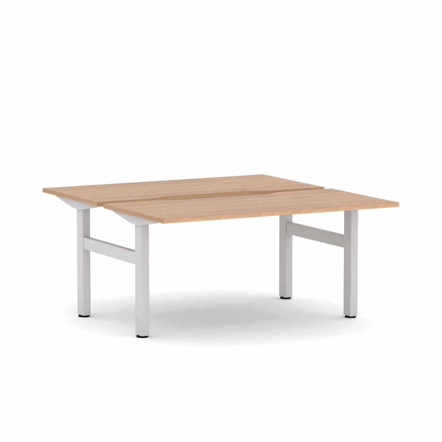 Klass Fixed 2-Person Double-sided Desk Workstation