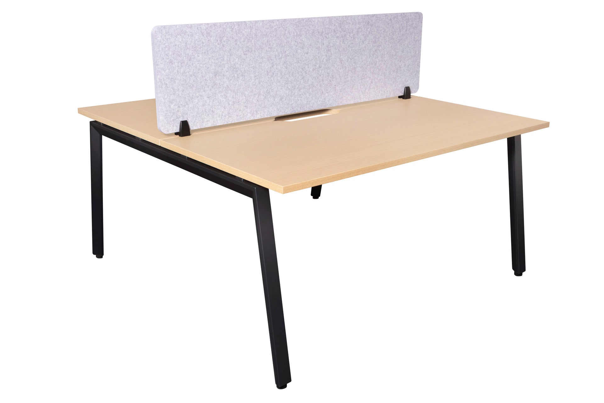 Daytona 2 Person Double Sided Workstation - With Screen