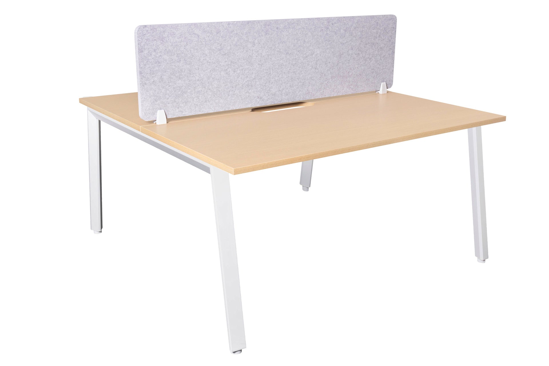 Daytona 2 Person Double Sided Workstation - With Screen