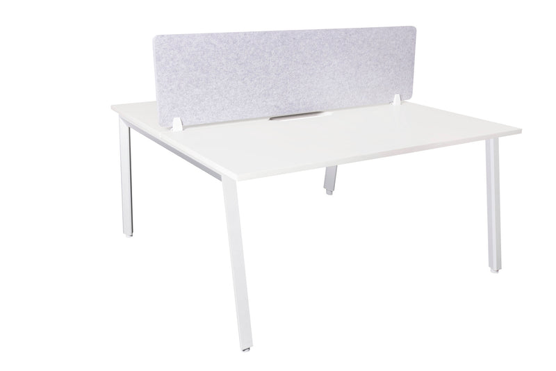 Daytona 2 Person Double Sided Workstation - With Screen